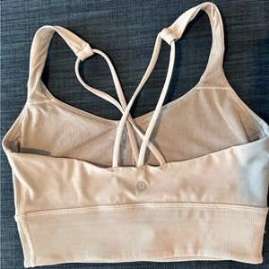 Lululemon Gray Longline Free To Be Wild Crop Bra Size 6